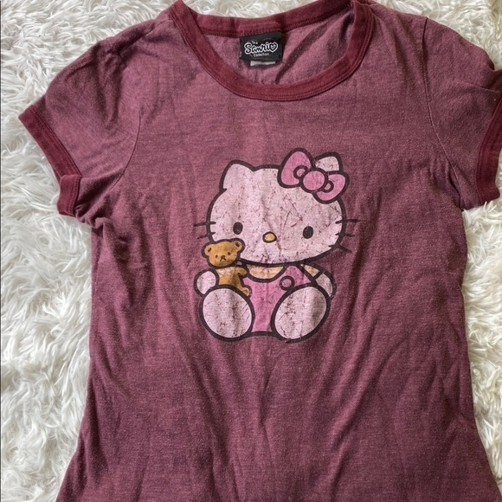 RARE Vintage Y2K Hello Kitty Shirt Sanrio Collection By Doc 2001 Juniors MED - Picture 1 of 6